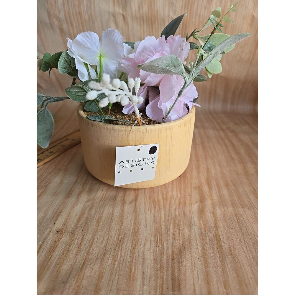 Spring Floral Arrangement Mini Ceramic Bowl, Spring TABLETOP DECORATION